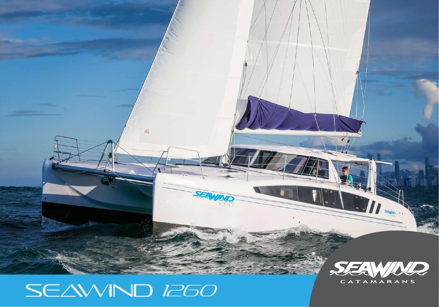 Seawind 1260 sailing yacht underway