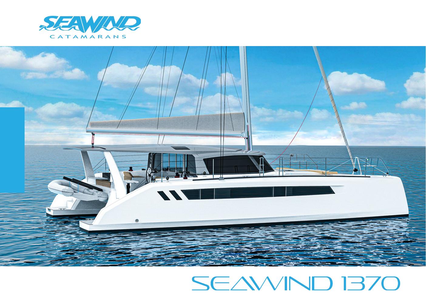 Seawind 1370 sailing yacht underway